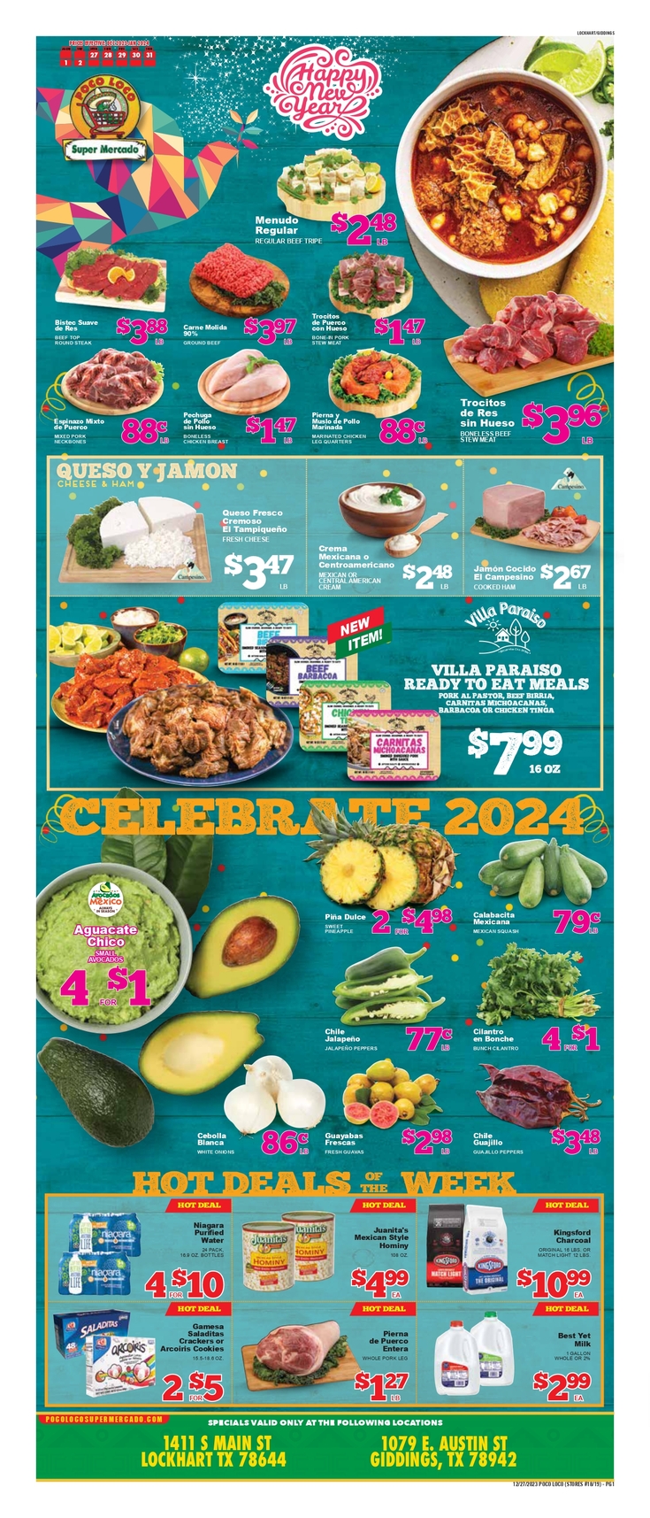 Print Weekly Specials Poco Loco Supermercado Supermercado