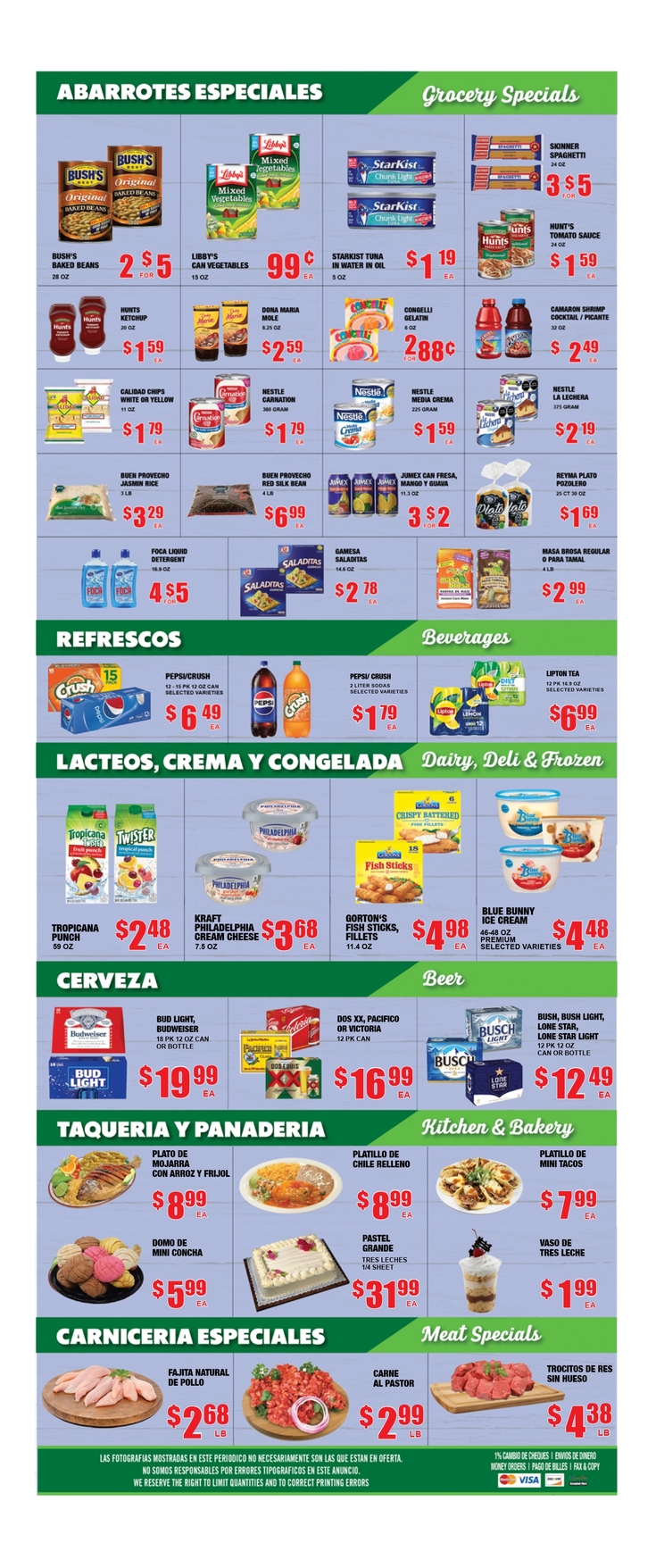 Print Weekly Specials | Poco Loco Supermercado | Supermercado - Waco ...