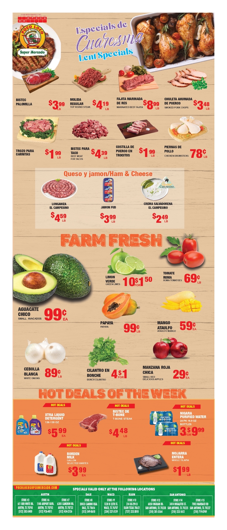 Print Weekly Specials Poco Loco Supermercado Supermercado Ingram 6050 Ingram Rd Weekly 8673