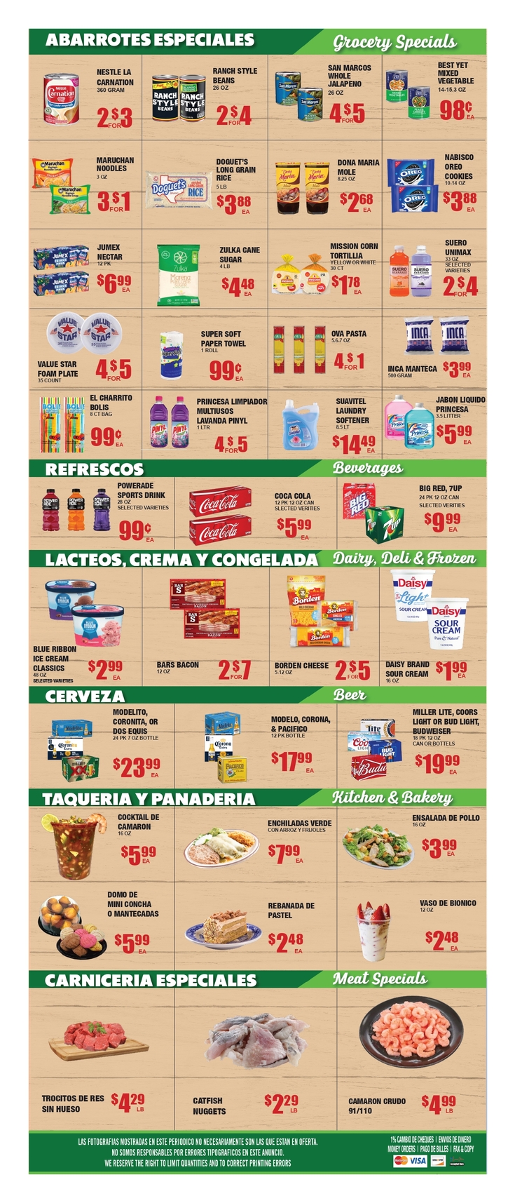 Print Weekly Specials Poco Loco Supermercado Supermercado Ingram 6050 Ingram Rd Weekly 3813